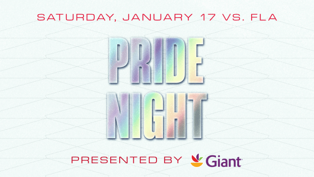 <b><h2>January 17 vs. FLA</h2><p>Pride Night</p></b><p style="font-size:15px;">presented by Giant</p><p style="color:#004bc9;">Special Ticket Package</p>
