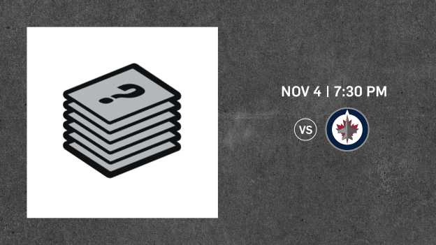 NOV 4 VS WINNIPEG JETS