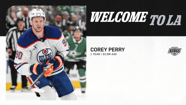 Kings Sign Forward Corey Perry to One-Year Contract