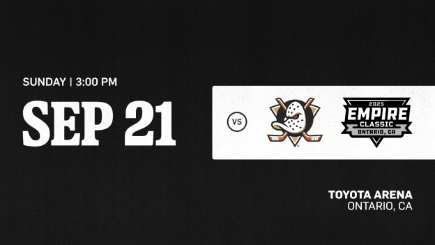 SEPTEMBER 21ST VS ANAHEIM DUCKS
