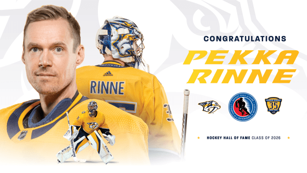 Rinne Receives Call From the Hall, Selected as Honored Member of Hockey Hall of Fame Class of 2026