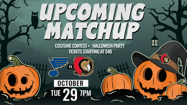 Sens Set-up: Halloween vs St. Louis Blues