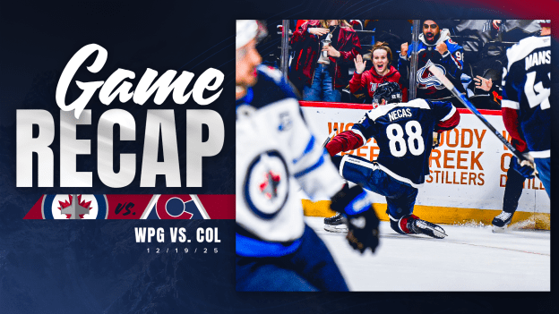 Avalanche Defeats Jets 3-2, Extends Home Win Streak to 12 Games