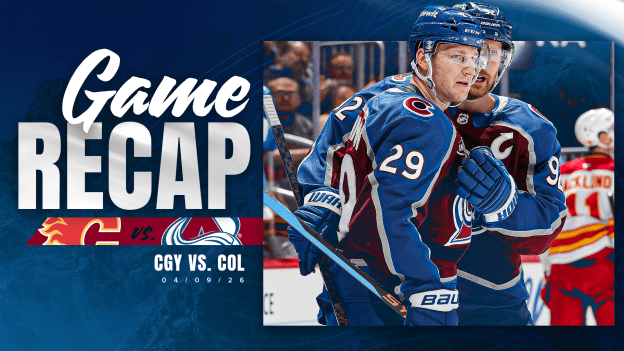 Blackwood Records 28 Saves as Avalanche Defeats Flames 3-1 to Clinch Presidents' Trophy