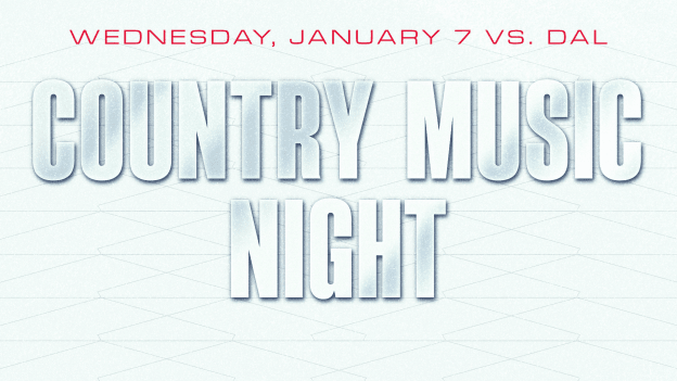 <b><h2>January 7 vs. DAL</h2><p>Country Music Night</p></b><p style="color:#004bc9;">Special Ticket Package</p>