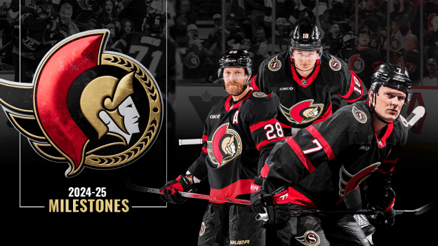 Looking Back on the Senators' 2024-25 Milestones