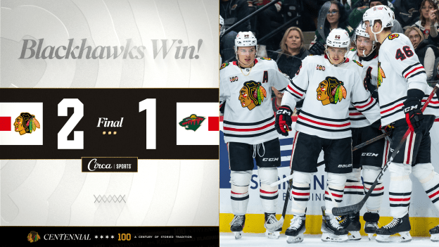 Blackhawks Come Out on Top Against Wild to Wrap Season Series