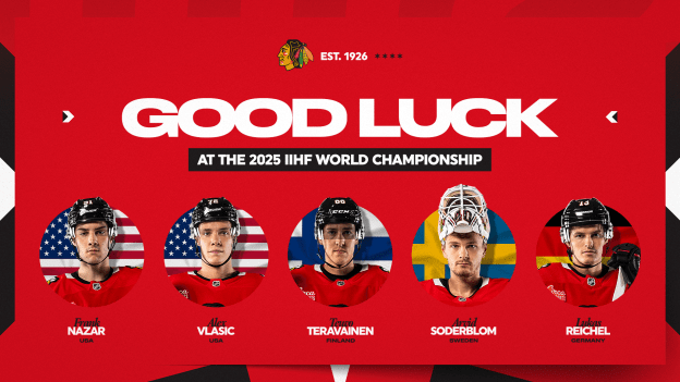 Blackhawks Players Competing in 2025 World Championships