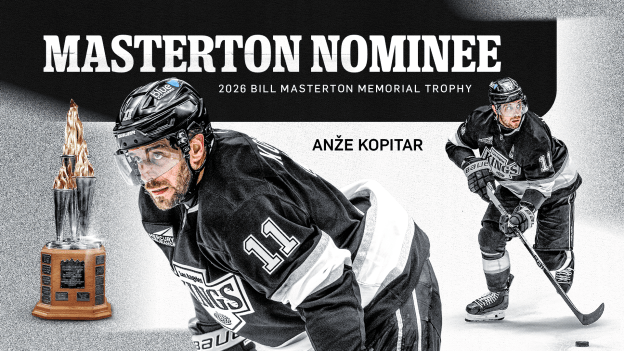 Anze Kopitar Nominated for Bill Masterton Trophy