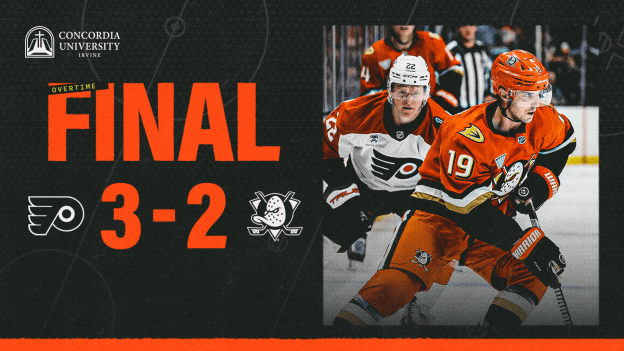 FINAL: Ducks Tie It Late, Surrender to Flyers in OT