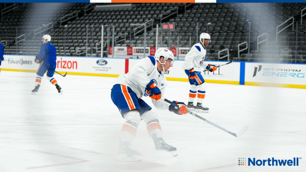 PHOTOS: Islanders Morning Skate Oct. 17 at St. Louis