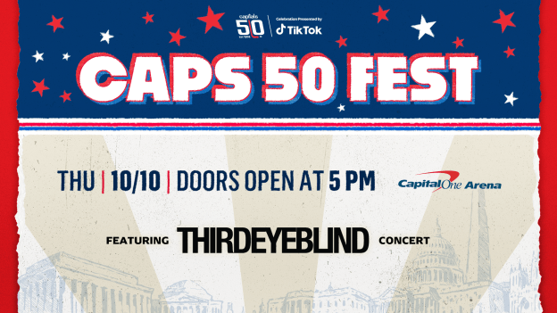 Caps 50 Fest Celebration Presented by TikTok to be Headlined by Third Eye Blind at Capital One Arena Oct. 10