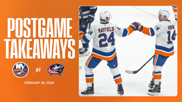 Takeaways: Islanders Pull Off 4-3 OT Win Over Blue Jackets