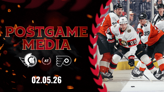 LIVE: Ottawa Senators Postgame Media vs PHI