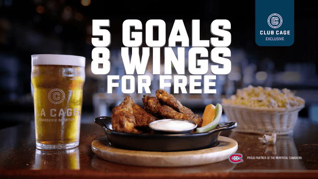 5 goals, 8 Wings presented by La Cage