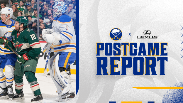 Sabres unable to overcome 2nd-period mistakes in Minnesota