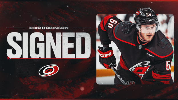 Canes Sign Eric Robinson To Four-Year Extension