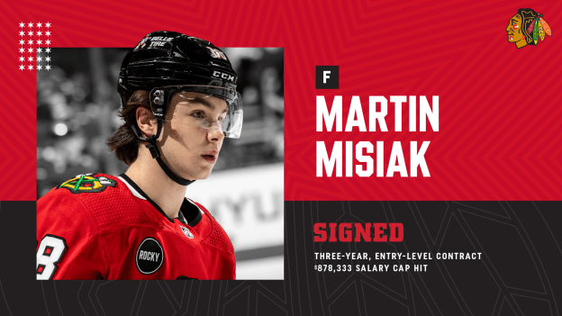 RELEASE: Blackhawks Sign Martin Misiak to Three-Year Contract