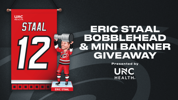 Eric Staal Bobblehead & Banner Giveaway pres. by UNC Health