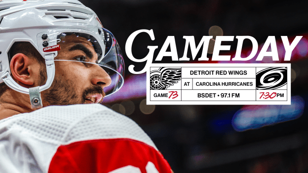 GAMEDAY: Red Wings at Hurricanes