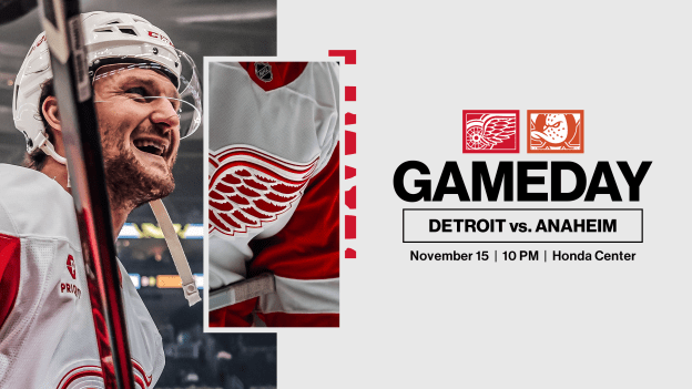 Gameday: Red Wings at Ducks