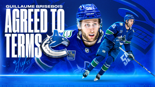 CANUCKS AGREE TO TERMS WITH GUILLAUME BRISEBOIS ON A ONE-YEAR, TWO-WAY CONTRACT