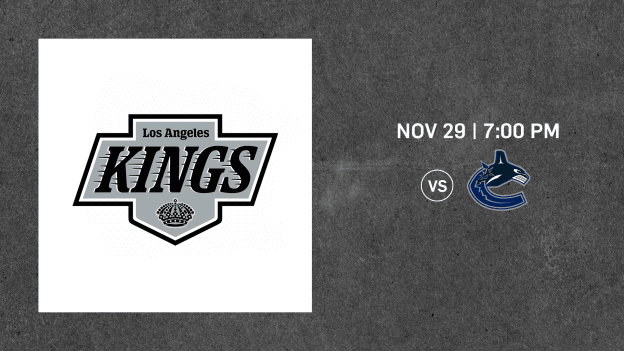 NOV 29 VS VANCOUVER CANUCKS