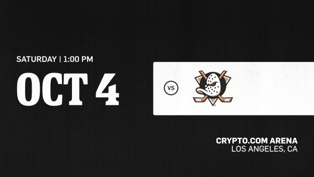 OCTOBER 4TH VS ANAHEIM DUCKS
