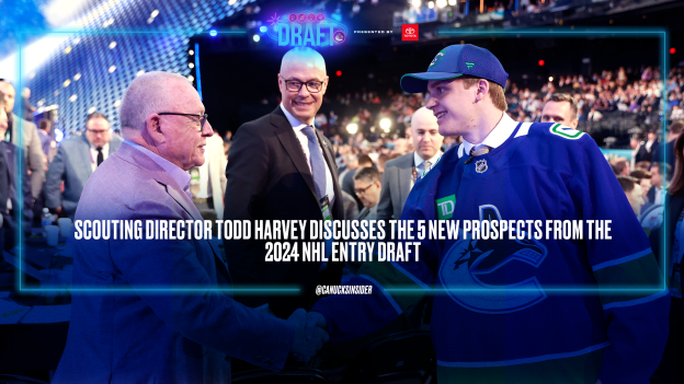 Scouting Director Todd Harvey Discusses The 5 New Prospects from the 2024 NHL Entry Draft 