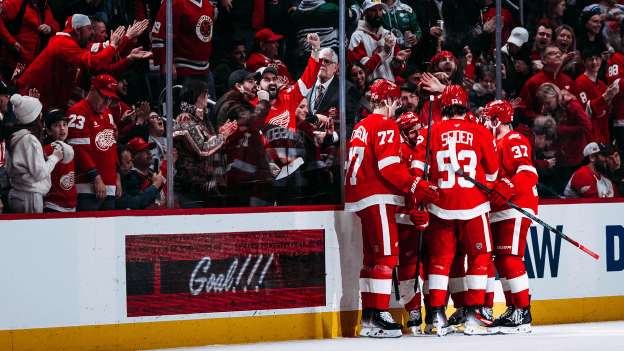 RECAP: Kane lights the lamp twice as Red Wings kick off ‘big homestand’ with 5-2 victory over Flames