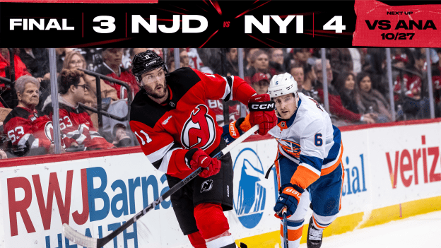 Devils Fall Short to Islanders in OT