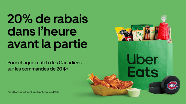 Pendant toute la saison de hockey, profitez de 20 % de rabais.