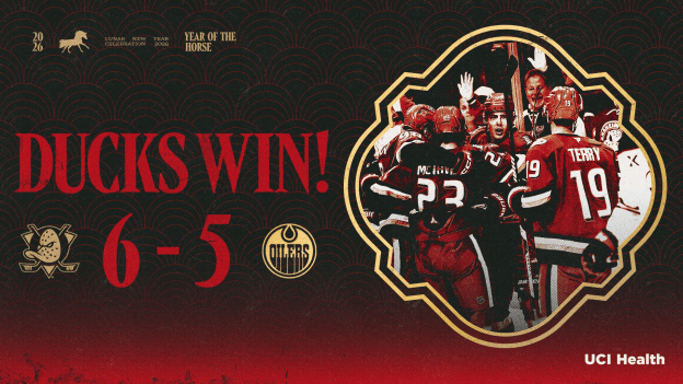 FINAL: Ducks Mount Dramatic Comeback to Take Down Oilers, 6-5
