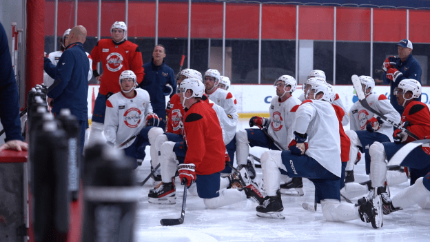 Caps Cheer on Gold-Seeking Teammates