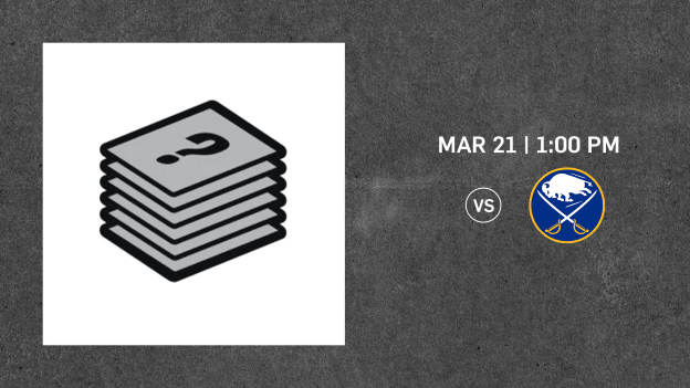 MARCH 21 VS BUFFALO SABRES