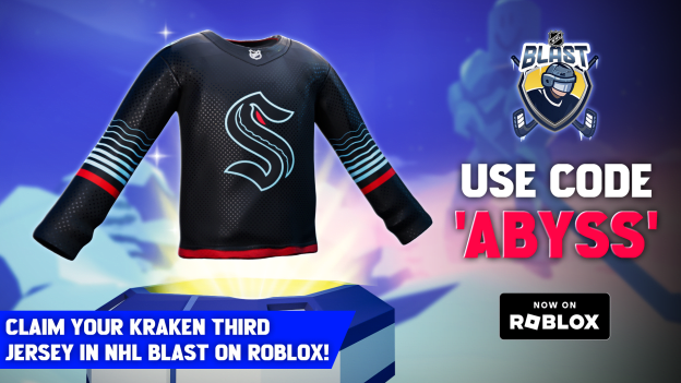 Kraken Third Jersey on NHL Blast