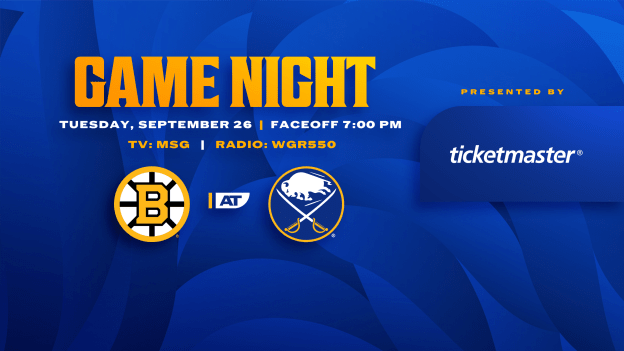 Sabres vs. Bruins | Roster updates and lines to watch for in preseason home opener