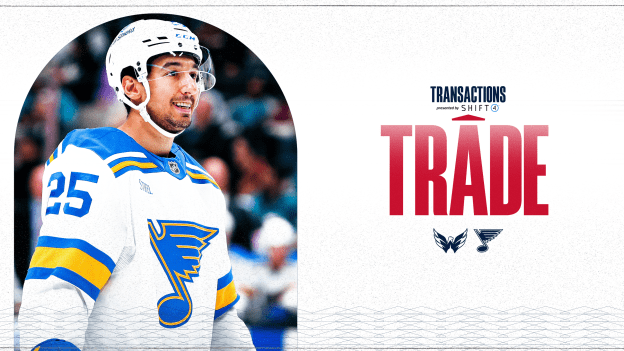 Capitals Acquire Jordan Kyrou from the St. Louis Blues