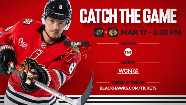 Blackhawks Host Wild to Open Home-and-Home Series
