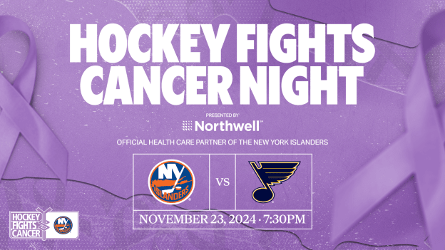 Islanders to Host Hockey Fights Cancer Night on Nov. 23