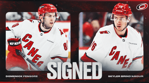 Canes Sign Brind'Amour, Fensore To One-Year Contracts