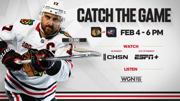 Blackhawks Set for Rematch with Blue Jackets in Columbus