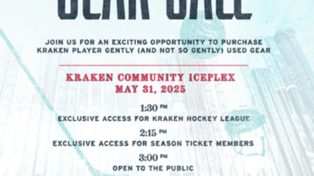 Seattle Kraken Equipment Sale