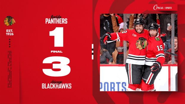 FINAL: Blackhawks Shut Down Panthers, 3-1