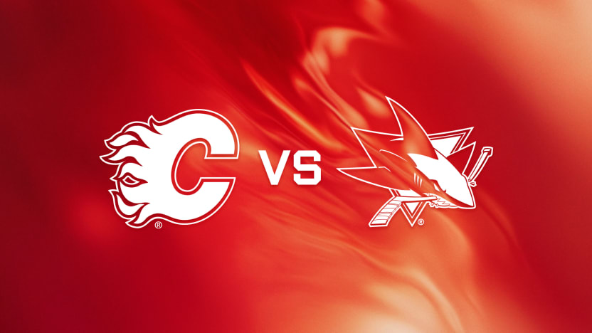 Sharks vs Flames Matchup Banner