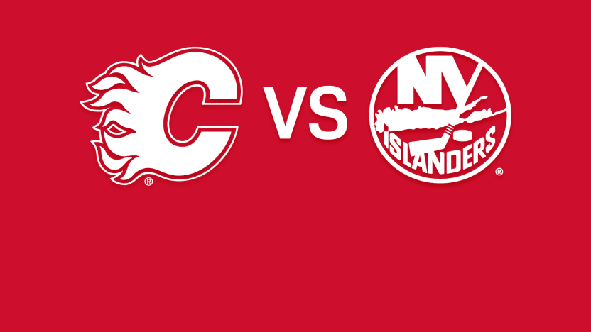 Islanders vs Flames Matchup Banner