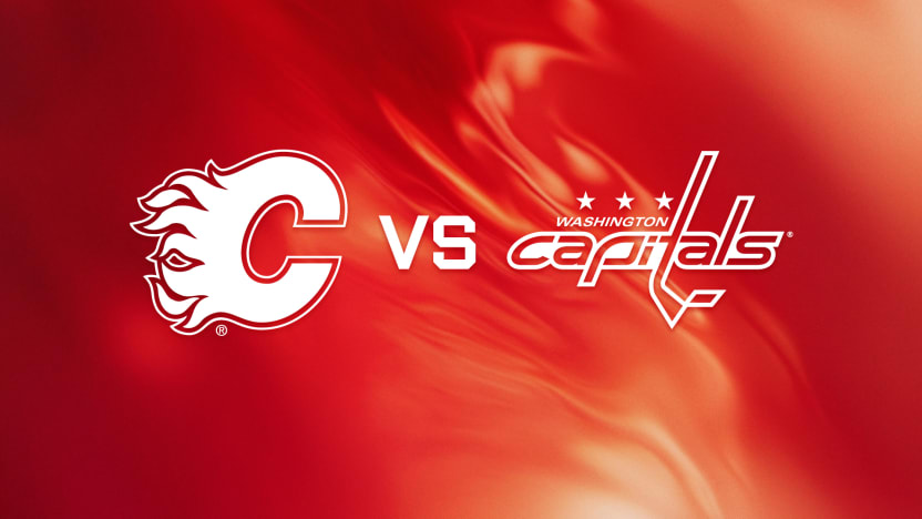 Capitals vs Flames Matchup Banner