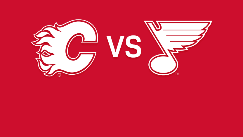 Blues vs Flames Matchup Banner