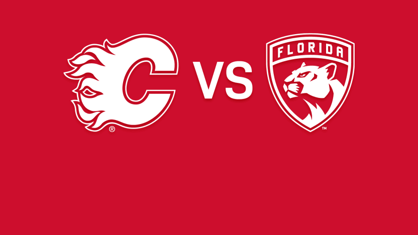 Panthers vs Flames Matchup Banner