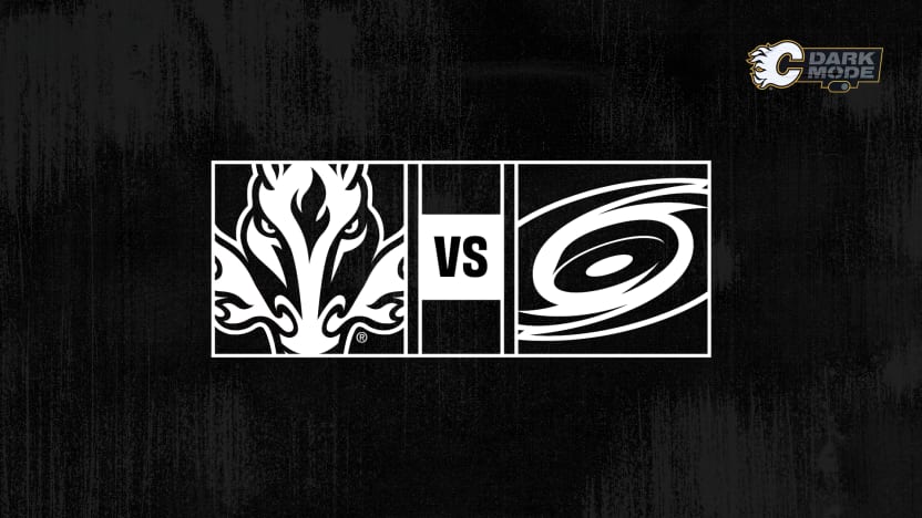 Hurricanes vs Flames Matchup Banner